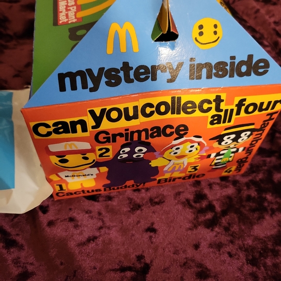 Rare Limited Edition McDonald's Cactus Plant Flea Market Toy and Box - Picture 3 of 6